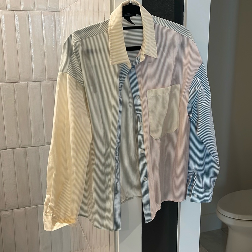 Stripped Button Up